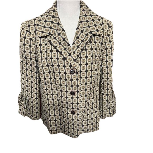 Jones Wear Blazer Womens Sz 16 Jacket Tweed Career Professional Work Office - Picture 1 of 8